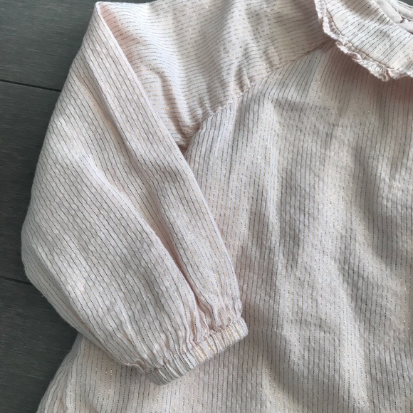 Beautiful GAP pink and gold stripped top - Picture 3 of 5